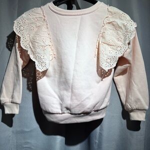 George Pink Lace-Trimmed Sweatshirt